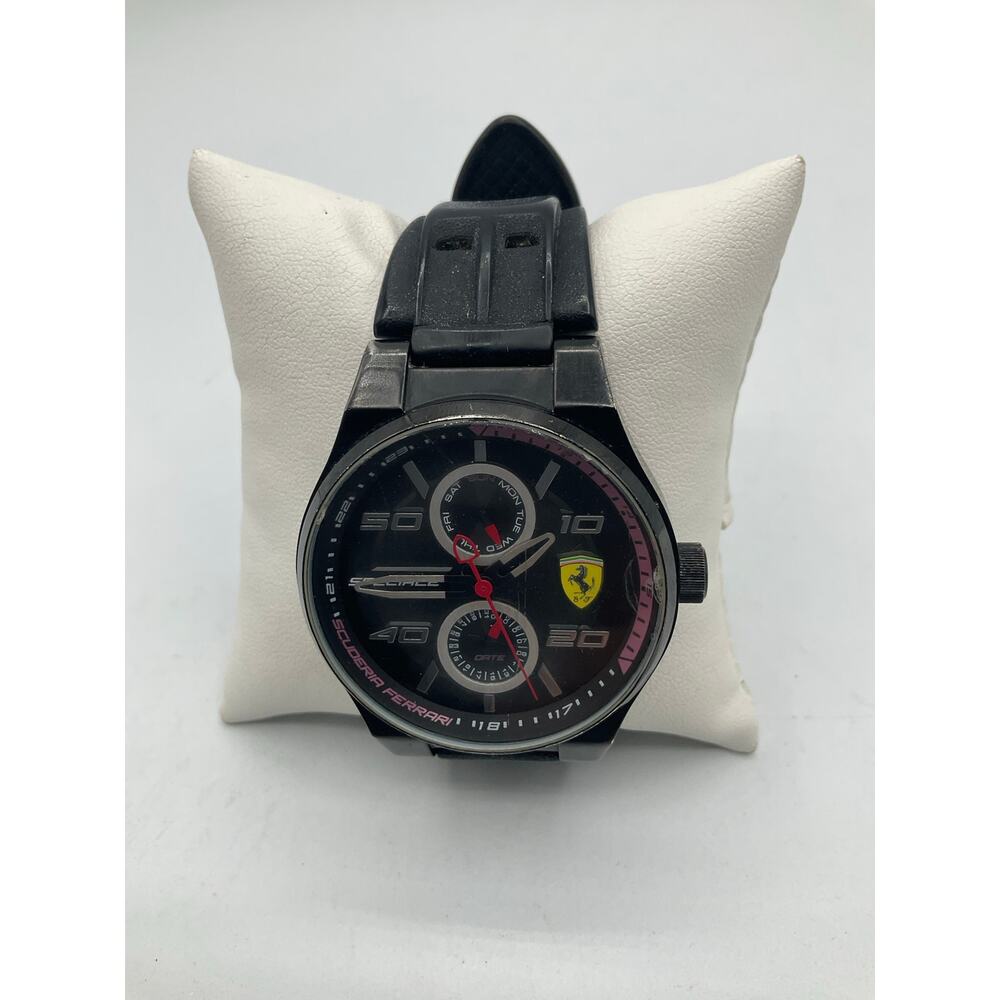 Ferrari Watch- about 44 mm, Black/Red